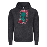 Vintage Black Skull with flowers Vintage Hoodie - Bettercallsaul