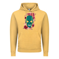 Vintage Mustard Skull with flowers Vintage Hoodie - Bettercallsaul
