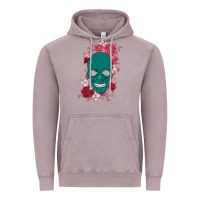 Vintage Zinc Skull with flowers Vintage Hoodie - Bettercallsaul