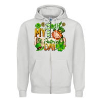 Dove Grey my 1'st st patrick's day Zipper Hoodie - FaDigitalArtStudio