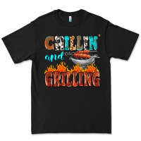 Black chillin and grilling Premium Tee - MaliasSmallBusiness
