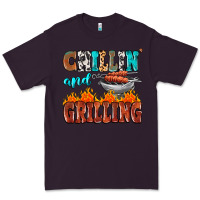 Plum chillin and grilling Premium Tee - MaliasSmallBusiness