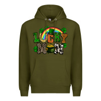 Army Green lucky mom St. Patricks Day Premium Hoodie - FaDigitalArtStudio