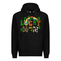 Black lucky mom St. Patricks Day Premium Hoodie - FaDigitalArtStudio