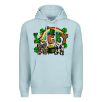 Blue Mist lucky mom St. Patricks Day Premium Hoodie - FaDigitalArtStudio