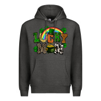 Charcoal Heather lucky mom St. Patricks Day Premium Hoodie - FaDigitalArtStudio