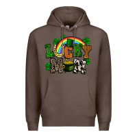 Coffee lucky mom St. Patricks Day Premium Hoodie - FaDigitalArtStudio