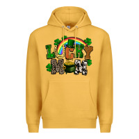 Mustard lucky mom St. Patricks Day Premium Hoodie - FaDigitalArtStudio