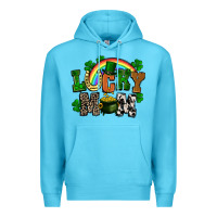 Ocean Blue lucky mom St. Patricks Day Premium Hoodie - FaDigitalArtStudio