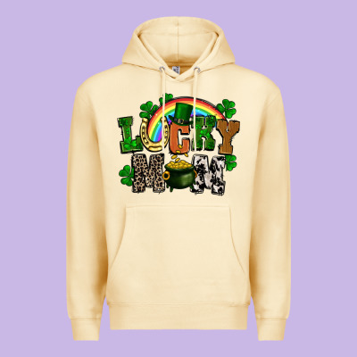 Lucky Mom St. Patricks Day Premium Hoodie Designed By Fadigitalartstudio