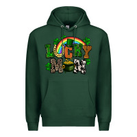 Sports Green lucky mom St. Patricks Day Premium Hoodie - FaDigitalArtStudio