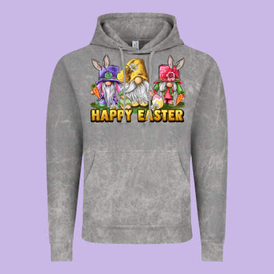 Happy Easter Gnomies Vintage Hoodie Designed By Chombo
