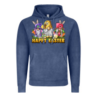 Vintage Denim happy easter gnomies Vintage Hoodie - chombo