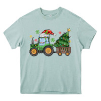 Christmas Tractor Heavy Core Tee | Teevron