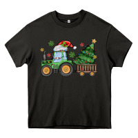 Asphalt christmas tractor Heavy Core Tee - MaliasSmallBusiness