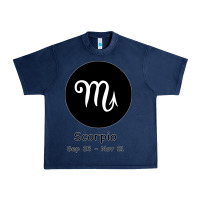 Navy Scorpio Horoscope Urban Heavy Tee - Bettercallsaul