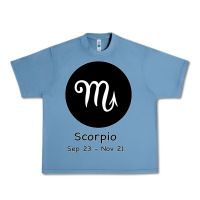 Pebble Blue Scorpio Horoscope Urban Heavy Tee - Bettercallsaul