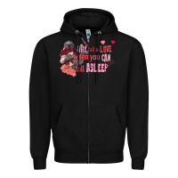 Black sloth why fall in love when you can fall asleep Zipper Hoodie - FaDigitalArtStudio