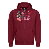 Burgundy sloth why fall in love when you can fall asleep Zipper Hoodie - FaDigitalArtStudio