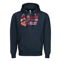 Navy sloth why fall in love when you can fall asleep Zipper Hoodie - FaDigitalArtStudio