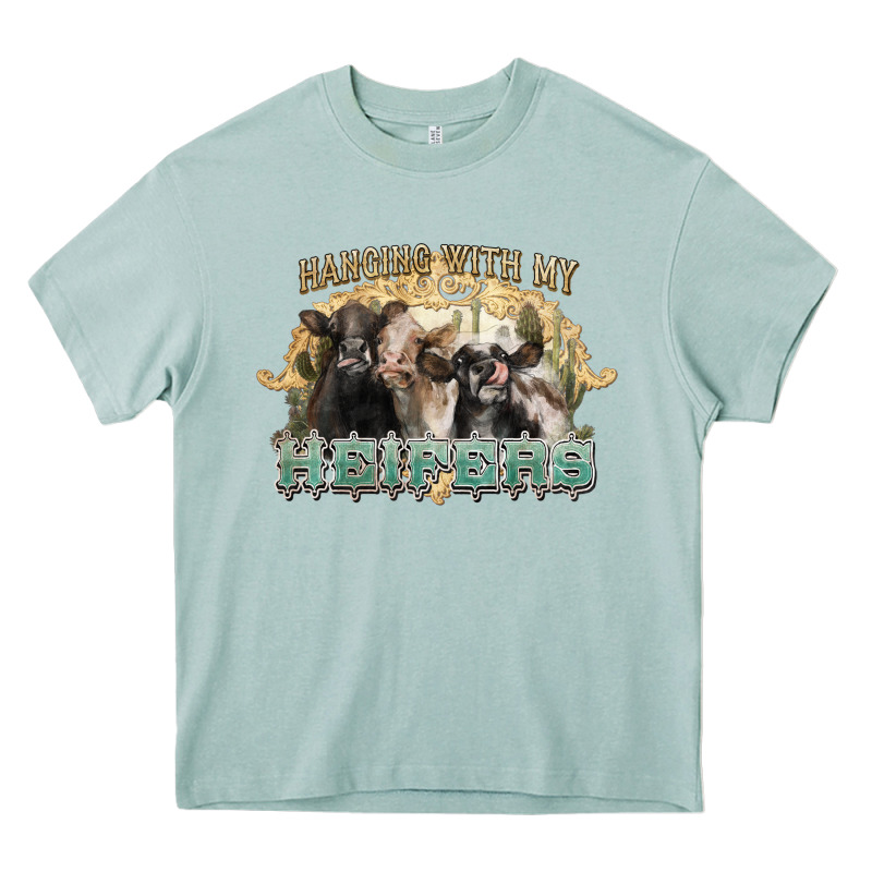 Hanging With My Heifers Heavy Core Tee by NancyCooperArtShop | Teevron
