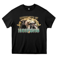 Black hanging with my heifers Heavy Core Tee - NancyCooperArtShop