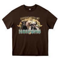 Chocolate Brown hanging with my heifers Heavy Core Tee - NancyCooperArtShop