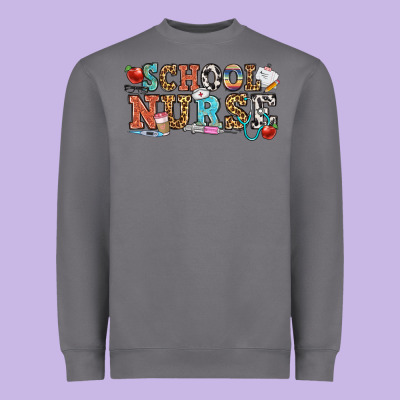 School Nurse Heavyweight Sweatshirt Designed By Oliviacreatesart