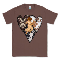 Chestnut Country Cupid Valentine Cowhide Heart Classic Tee - Bettercallsaul