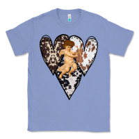 Colony Blue Country Cupid Valentine Cowhide Heart Classic Tee - Bettercallsaul