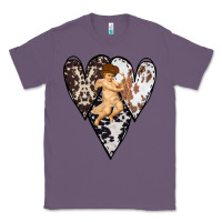 Lavender Country Cupid Valentine Cowhide Heart Classic Tee - Bettercallsaul