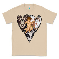 Mushroom Country Cupid Valentine Cowhide Heart Classic Tee - Bettercallsaul