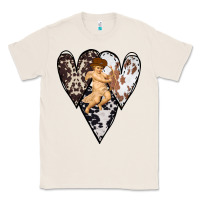 Natural Country Cupid Valentine Cowhide Heart Classic Tee - Bettercallsaul