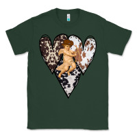 Sports Green Country Cupid Valentine Cowhide Heart Classic Tee - Bettercallsaul