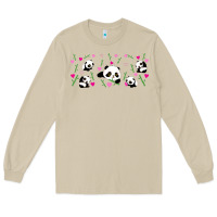 Mushroom cute panda Long Sleeve Tee - TumblerDesignByShophia