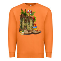 Carrot Christmas Boots Premium Sweatshirt - CowhideDigitalArt