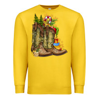 Lemon Christmas Boots Premium Sweatshirt - CowhideDigitalArt