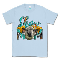 Dusty Blue Western Show Mom Sheep Classic Tee - LillyAllenDesigns