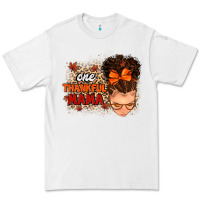 White one thankful mama Premium Tee - MaliasSmallBusiness