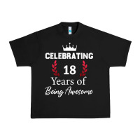 Black 18 years of being awesome, 18 year old birthday gi Urban Heavy Tee - tuanDangUi