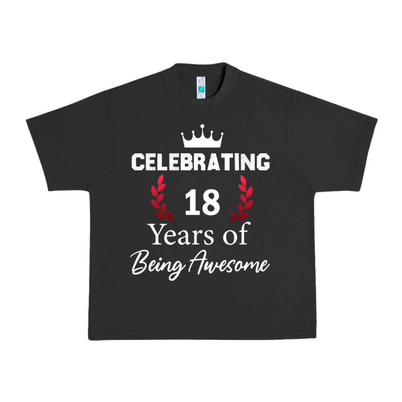 18 Years Of Being Awesome, 18 Year Old Birthday Gi Urban Heavy Tee by tuanDangUi | Teevron