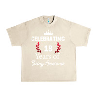 Sandshell 18 years of being awesome, 18 year old birthday gi Urban Heavy Tee - tuanDangUi