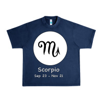 Navy Scorpio Horoscope Urban Heavy Tee - Bettercallsaul