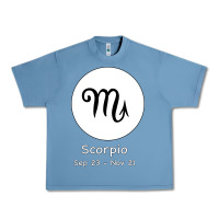 Pebble Blue Scorpio Horoscope Urban Heavy Tee - Bettercallsaul