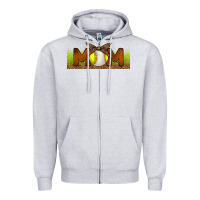 Baseball And Softball Mom Libbey Glass Zipper Hoodie | Teevron
