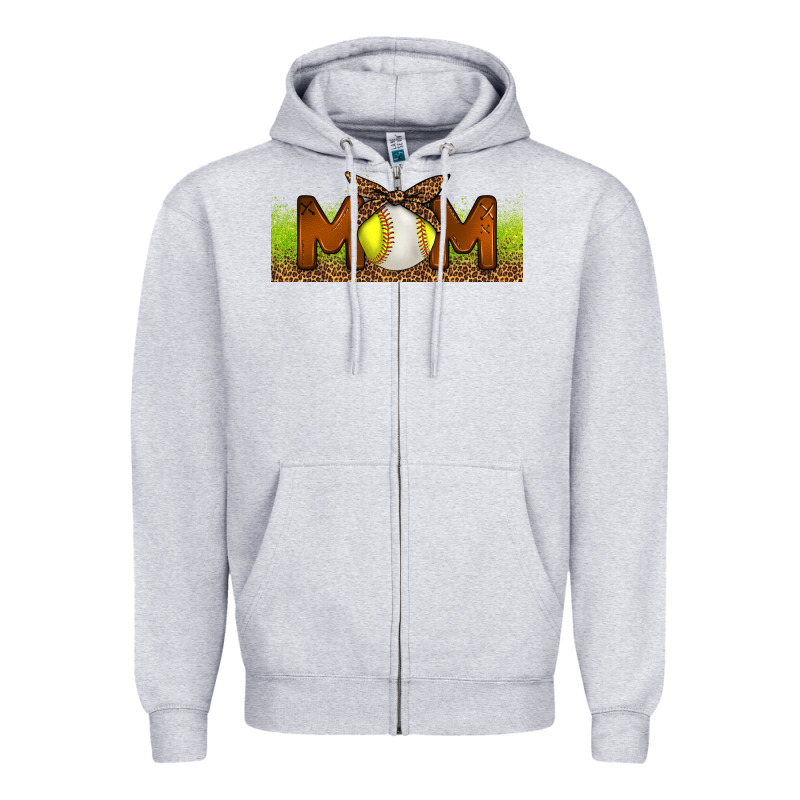 Baseball And Softball Mom Libbey Glass Zipper Hoodie by BundleAndBundleShop | Teevron