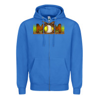 True Royal Baseball And Softball Mom Libbey Glass Zipper Hoodie - BundleAndBundleShop