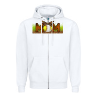 White Baseball And Softball Mom Libbey Glass Zipper Hoodie - BundleAndBundleShop