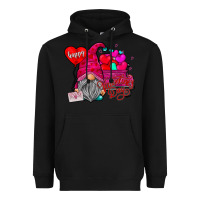 Black happy valentine's day Heavyweight Hoodie - CowhideDigitalArt