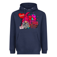 Navy happy valentine's day Heavyweight Hoodie - CowhideDigitalArt